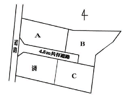 綾町大字北俣土地敷地図